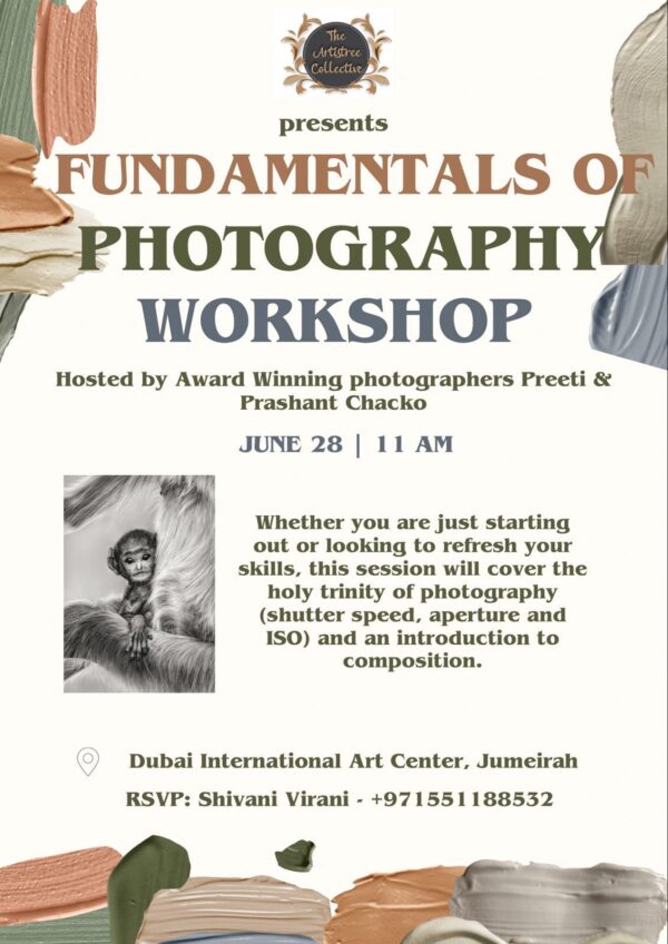 Free Art Community Workshop Fundamentals of Photography